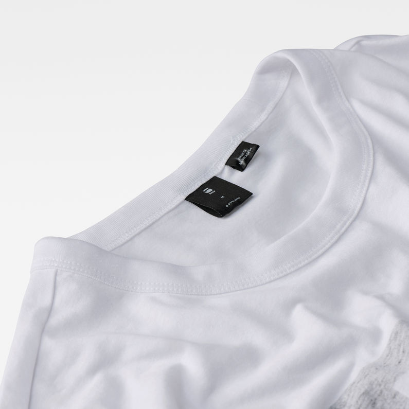 G-Star RAW® Crostan T-Shirt Weiß detail shot