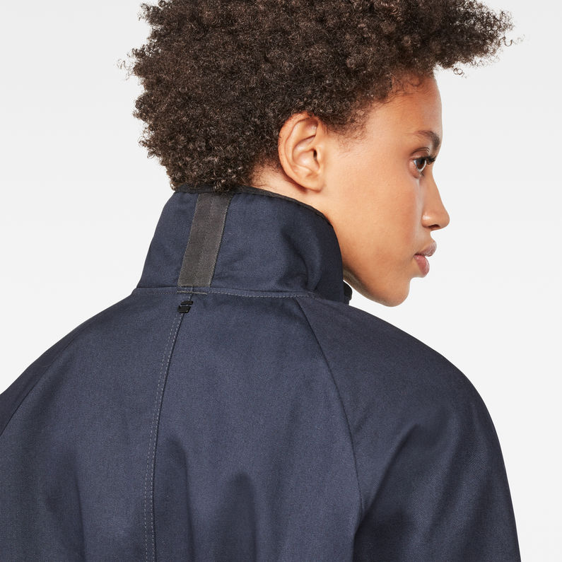 G-Star RAW® Hybrid Archive Strett Parka Dark blue detail shot
