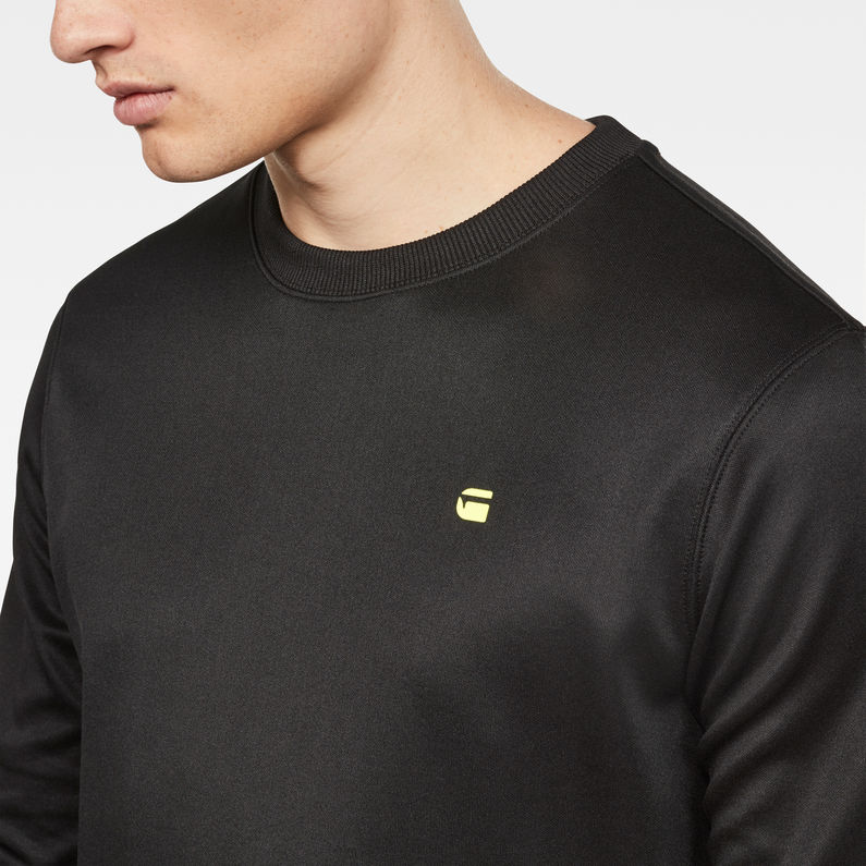 G-Star RAW® Carnix Slim Sweater Black detail shot