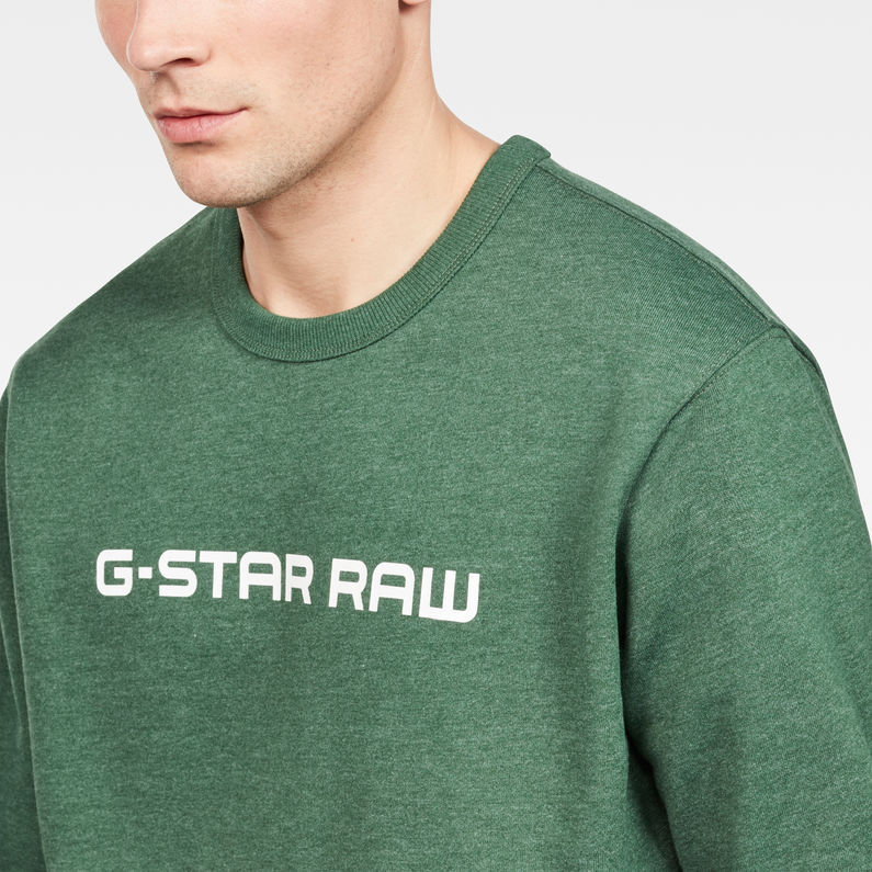 G-Star RAW® Loaq Sweater Green detail shot