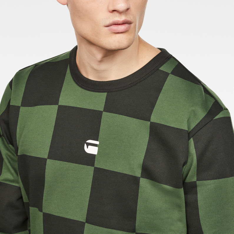 G-Star RAW® CC Stalt Deconstructed Sweater Grün detail shot