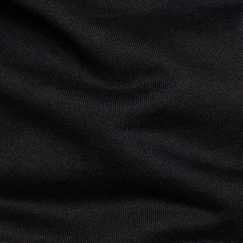 G-Star RAW® Noct Stalt Deconstructed Sweater Black fabric shot