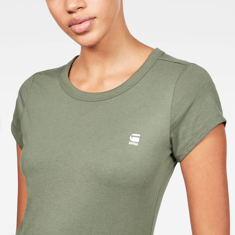 G-Star RAW® Eyben Slim T-Shirt Green detail shot