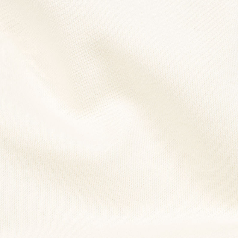 G-Star RAW® Cropped Hybrid Archive Sweater White fabric shot