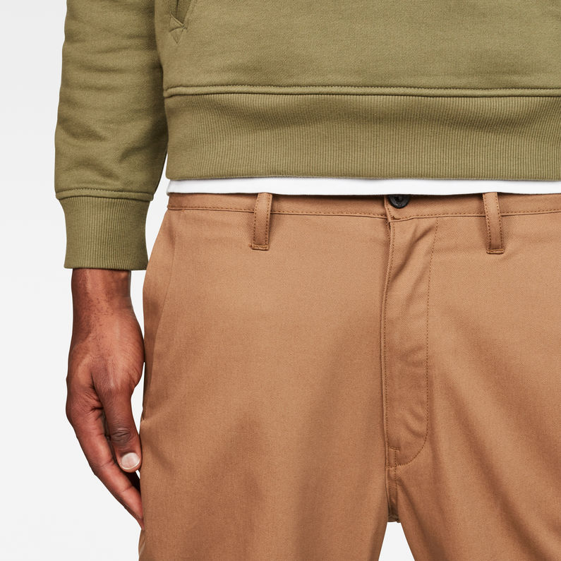 G-Star RAW® Bronson Loose Chino Brown detail shot
