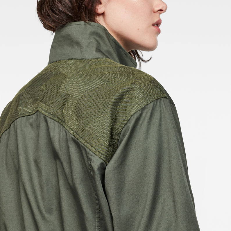 G-Star RAW® Deline PST XL Field Jacket Green detail shot