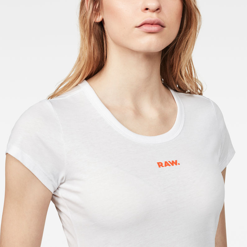 G-Star RAW® Flemster Slim T-Shirt White detail shot