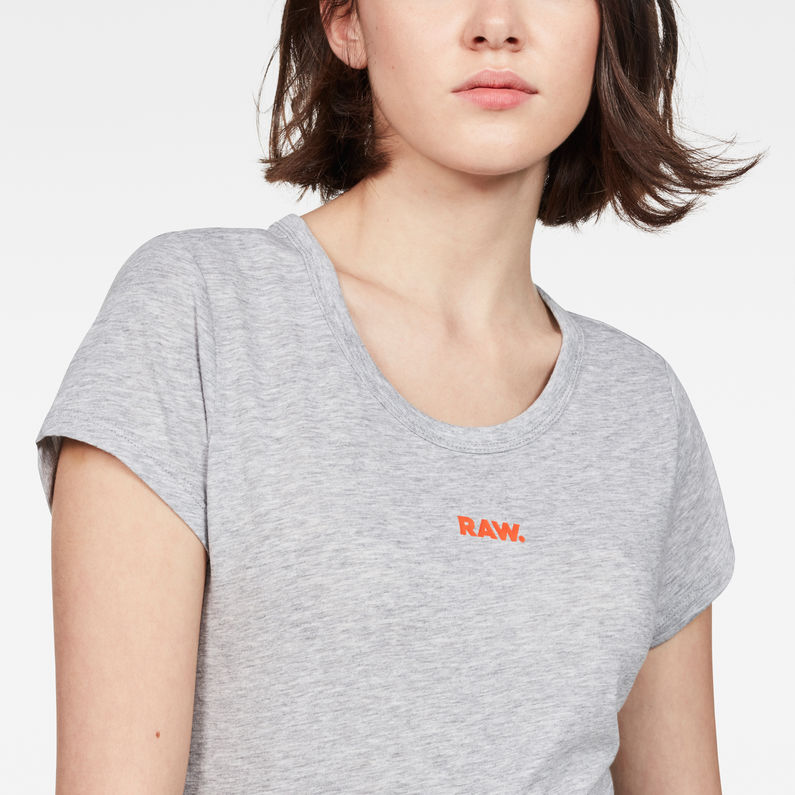 G-Star RAW® Flemster Slim T-Shirt Grey detail shot