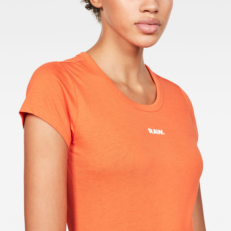 G-Star RAW® Flemster Slim T-Shirt Orange detail shot