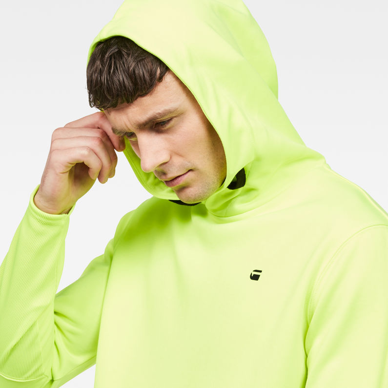 G-Star RAW® Carnix Slim Hooded Sweater Yellow detail shot