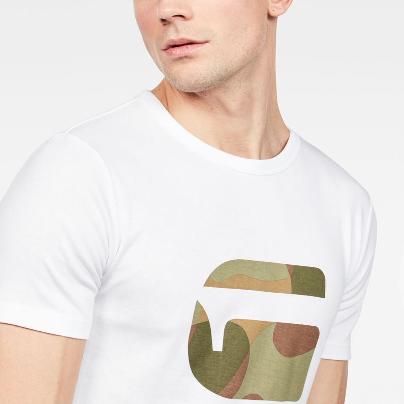 G-Star RAW® Mai Slim T-Shirt White detail shot