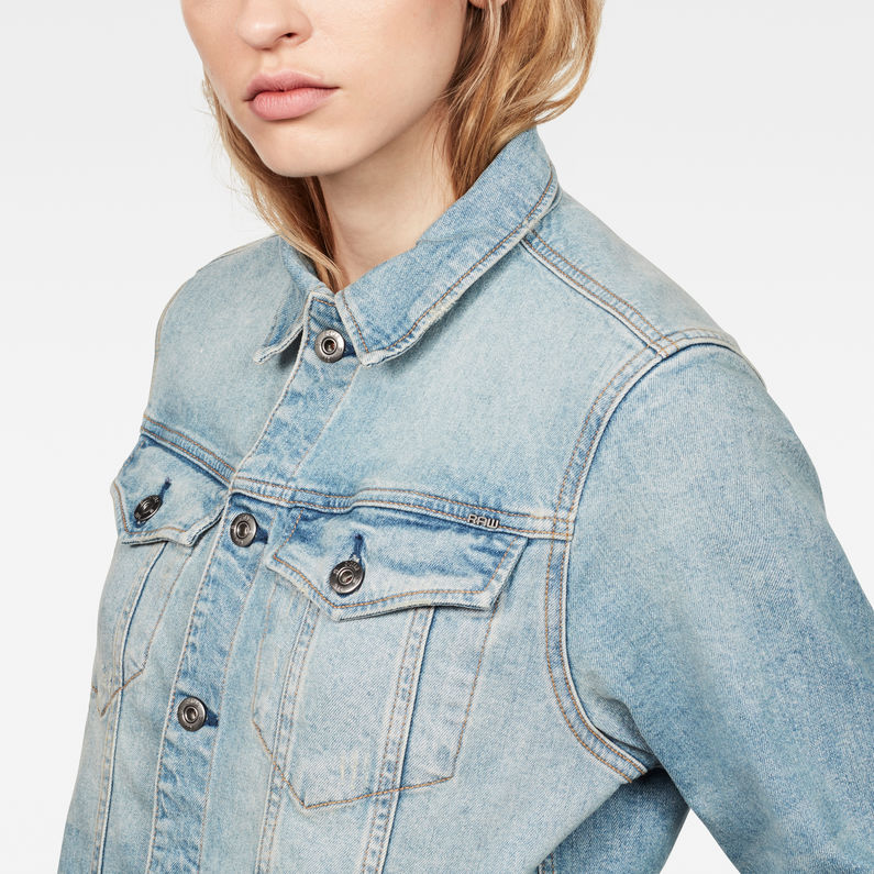 G-Star RAW® 3301 Boyfriend Denim Jacket Medium blue detail shot
