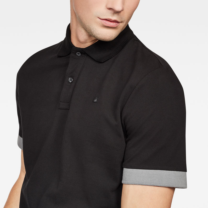 G-Star RAW® Core Polo Negro detail shot