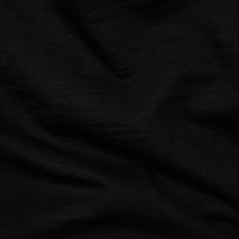 G-Star RAW® Dommic 3/4-Sleeve T-Shirt Black fabric shot