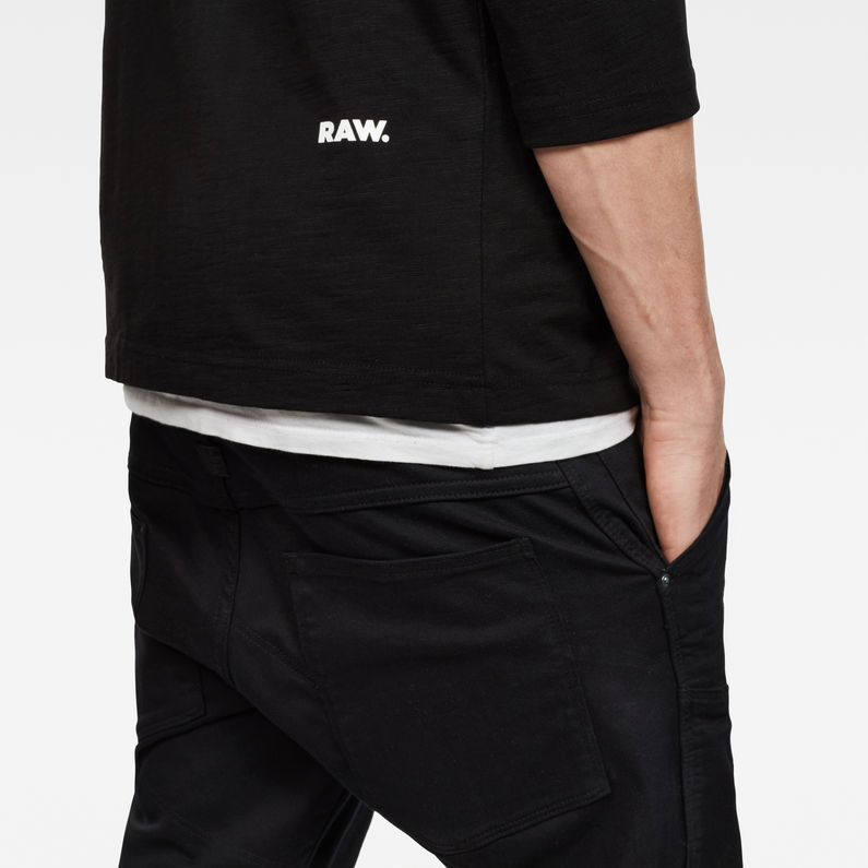 G-Star RAW® Dommic 3/4-Sleeve T-Shirt Black detail shot