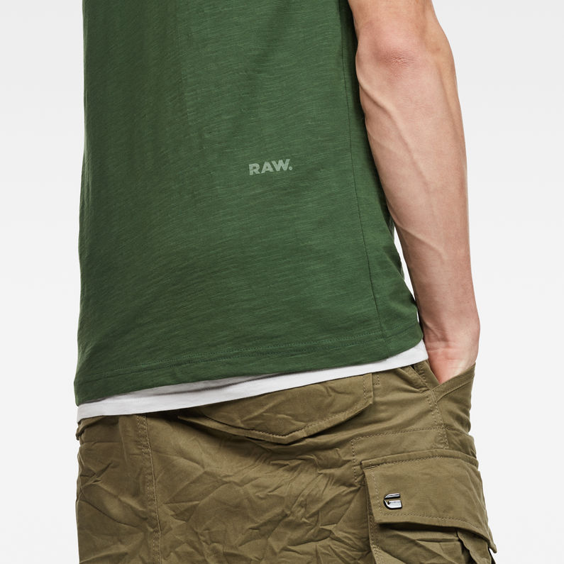 G-Star RAW® Moak T-Shirt Green detail shot