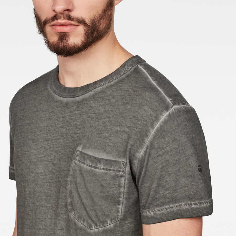 G-Star RAW® Dill Pocket T-Shirt Grey detail shot