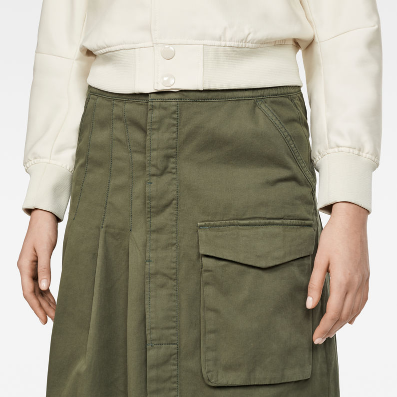 G-Star RAW® Tendric High Pleated Skirt Green