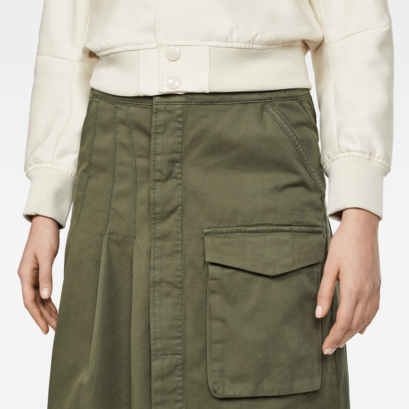 G-STAR® Tendric High waist Pleated Skirt Verde