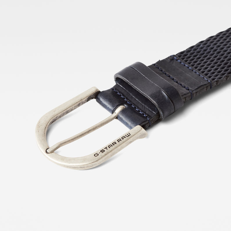 G-Star RAW® Rebel Belt Dark blue detail shot buckle