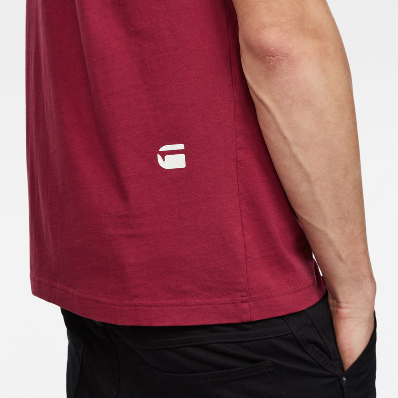 G-Star RAW® Gova T-Shirt Red detail shot