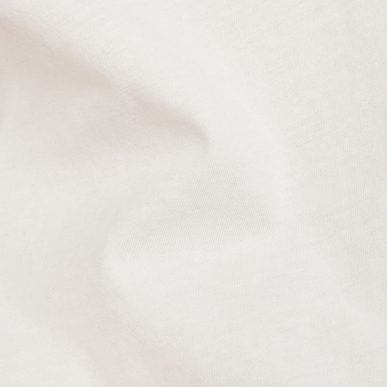 G-Star RAW® Collow Straight Cropped T-Shirt Weiß fabric shot