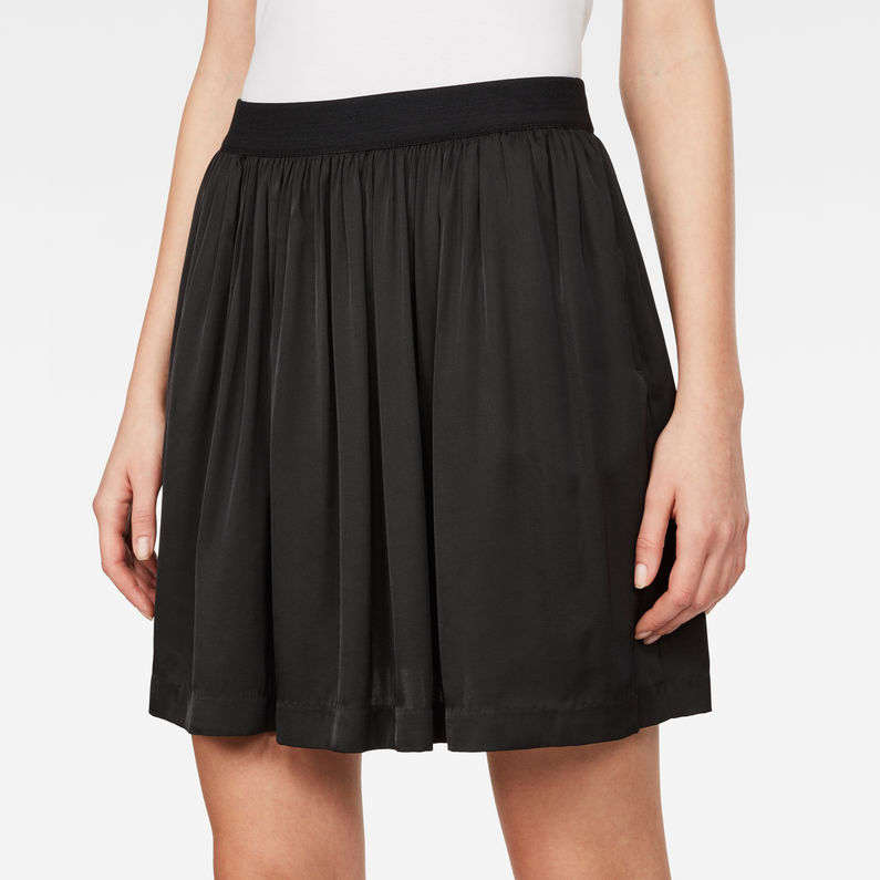 G-Star RAW® G-Star Flared Mini Skirt Black detail shot