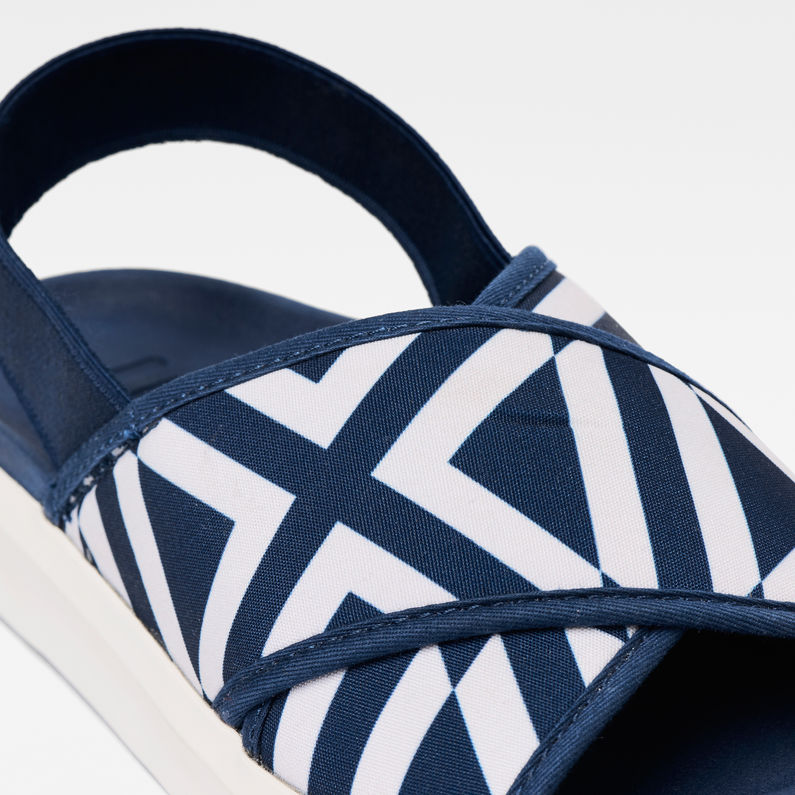 G-Star RAW® Strett Flat Sandal Mittelblau detail