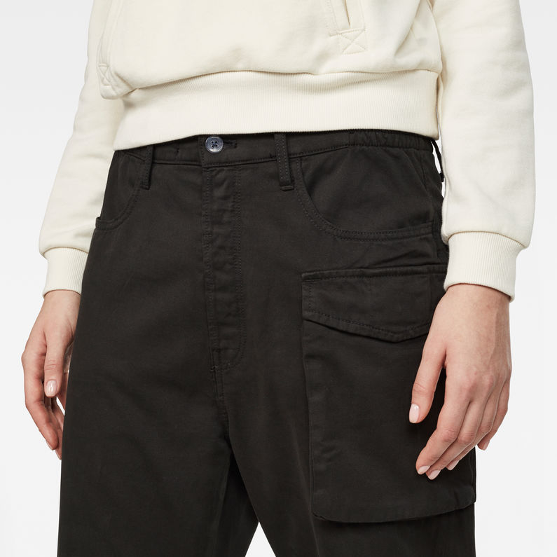 G-Star RAW® Tendric 3D Mid Boyfriend Pants Black detail shot
