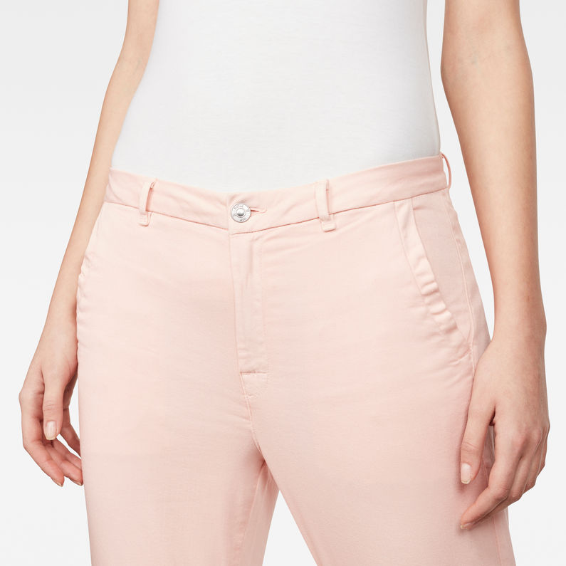 G-STAR® Bronson Mid waist Skinny Chino Rosa detail shot