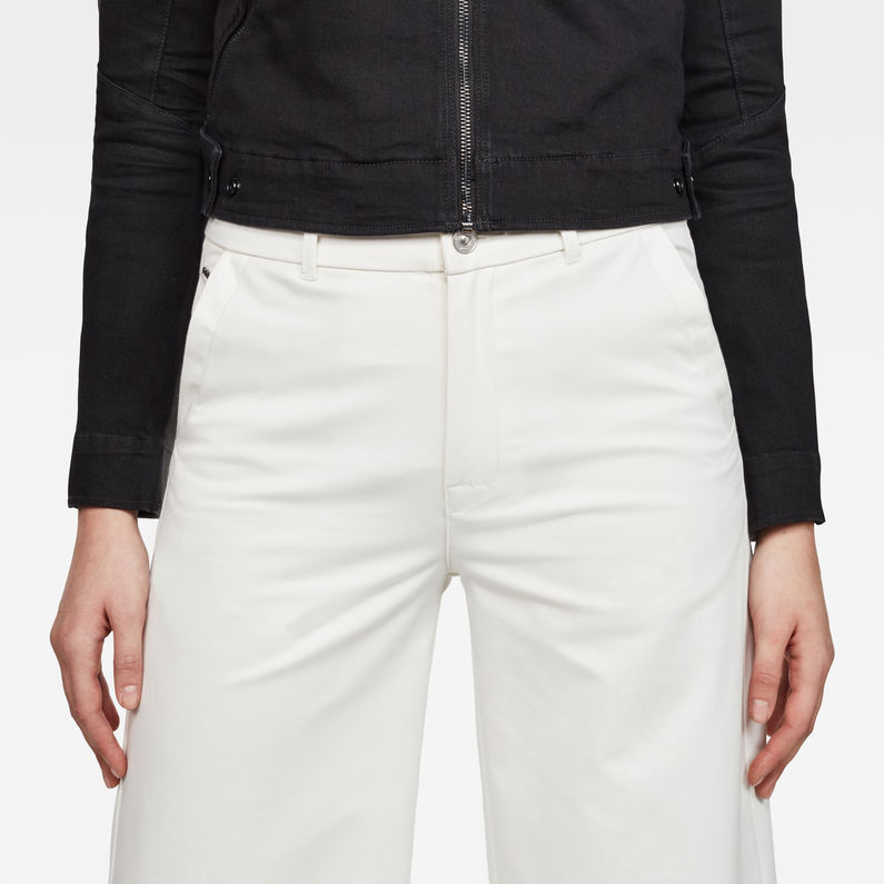 G-Star RAW® Bronson High Loose 7/8-Length Chino White detail shot