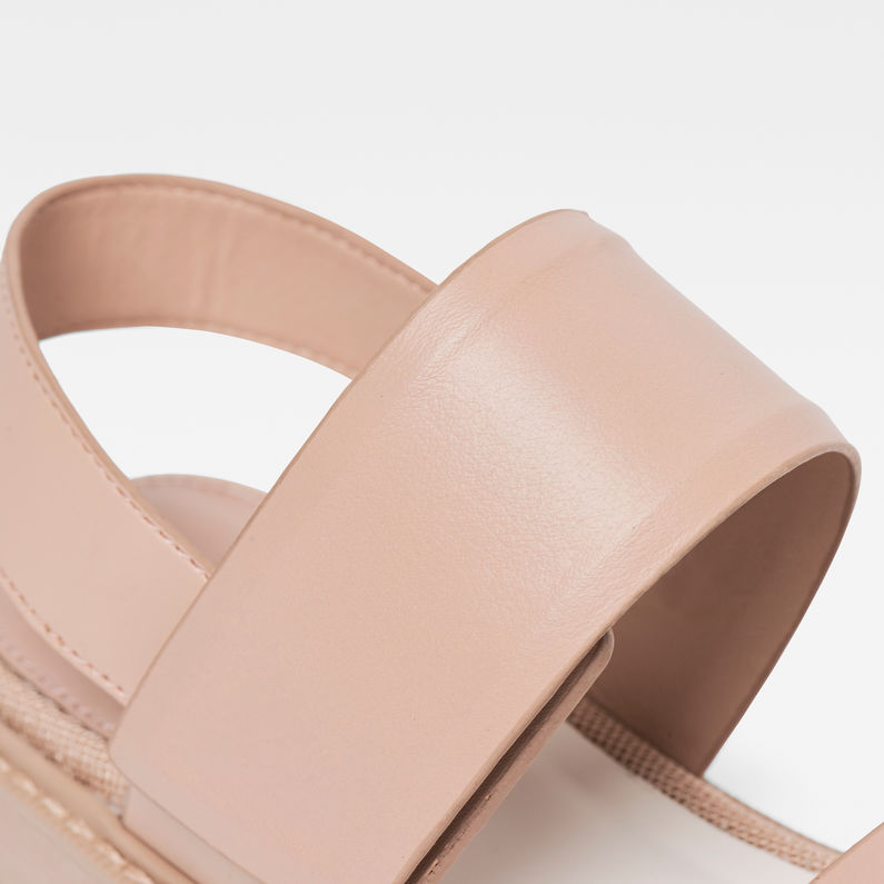 G-STAR® Core Strap Flat Sandal Pink detail