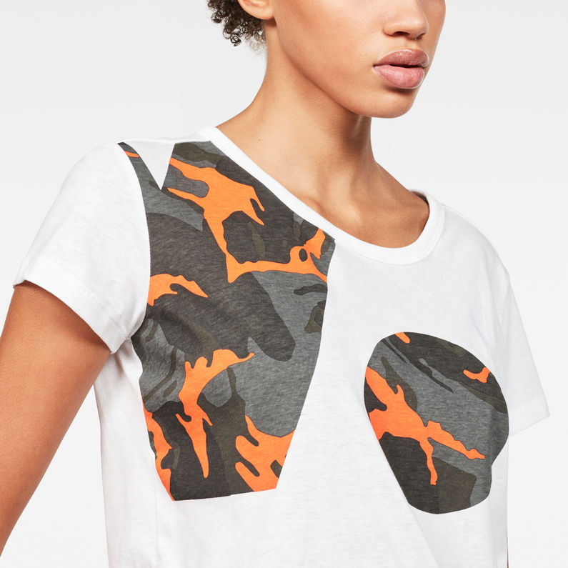 G-Star RAW® Fauq Straight T-Shirt White detail shot