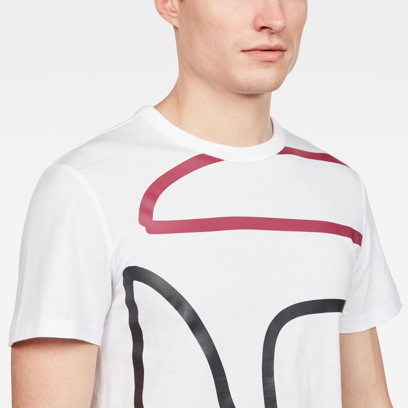 G-Star RAW® Selce T-Shirt Weiß detail shot