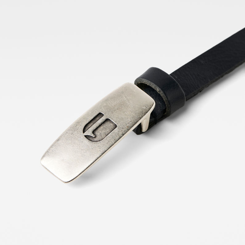 G-Star RAW® Dorala Pin Belt Black detail shot buckle