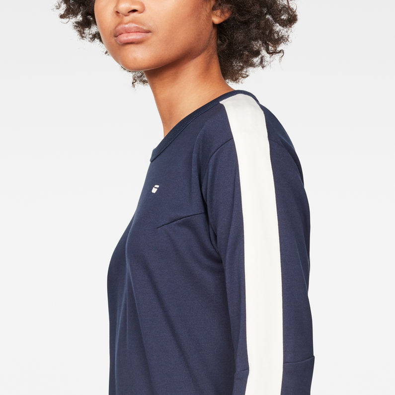 G-Star RAW® Nostelle Stripe Sweater Dark blue detail shot
