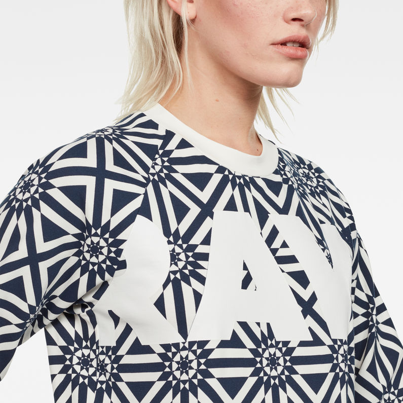 G-Star RAW® PG Cropped Sweater Medium blue detail shot