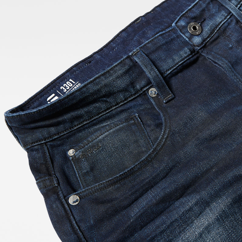 G-Star RAW® 3301 Tapered Jeans Donkerblauw