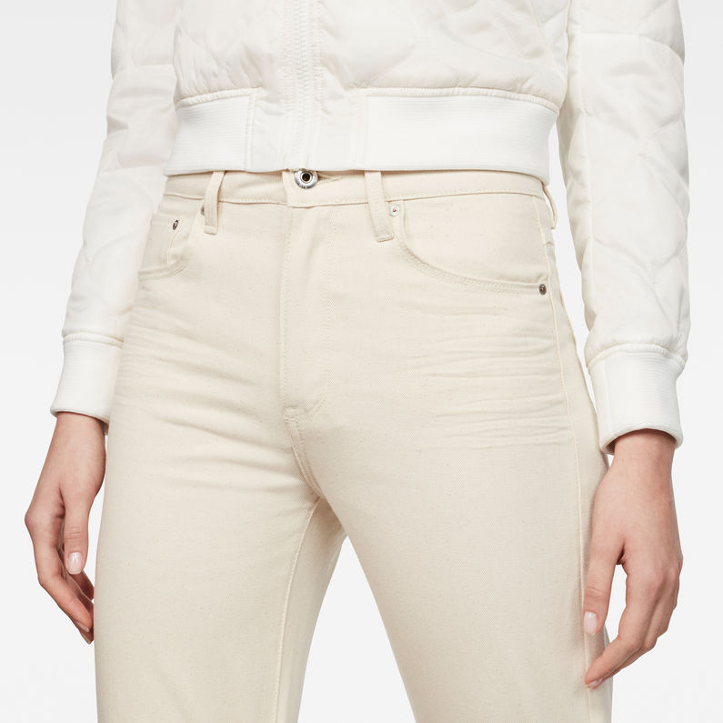 G-Star RAW® 3301 Ultra High Straight 7/8-Length Jeans Blanco