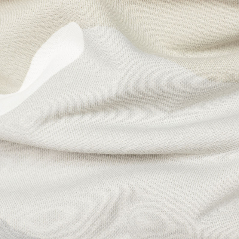 G-Star RAW® Oversized Dutch Camo Stalt Deconstructed Sweater Grey fabric shot
