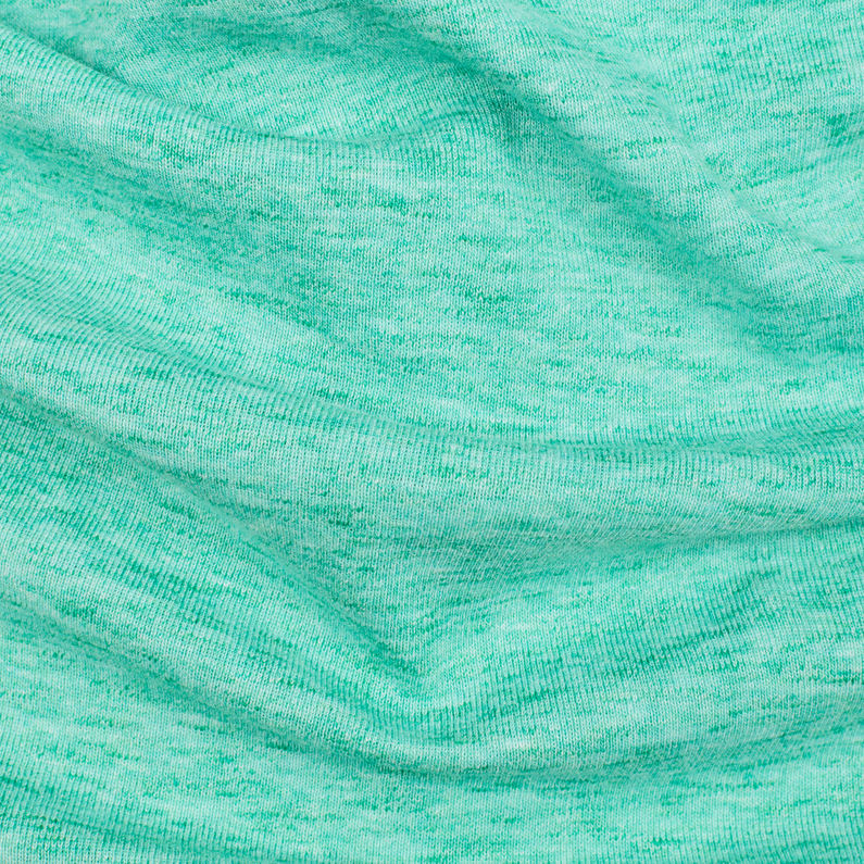 G-Star RAW® Raw Correct Unstand T-Shirt Green fabric shot