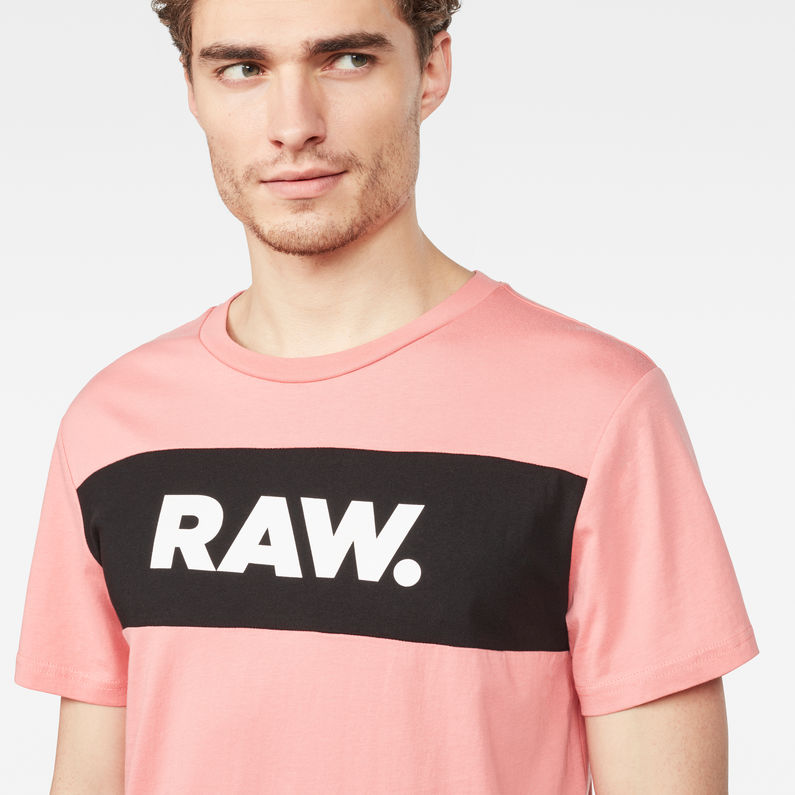 G-Star RAW® Bellar T-Shirt Pink detail shot