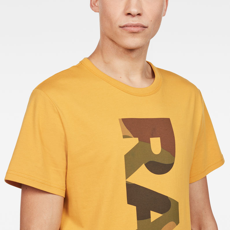 G-Star RAW® Daba T-Shirt Yellow detail shot