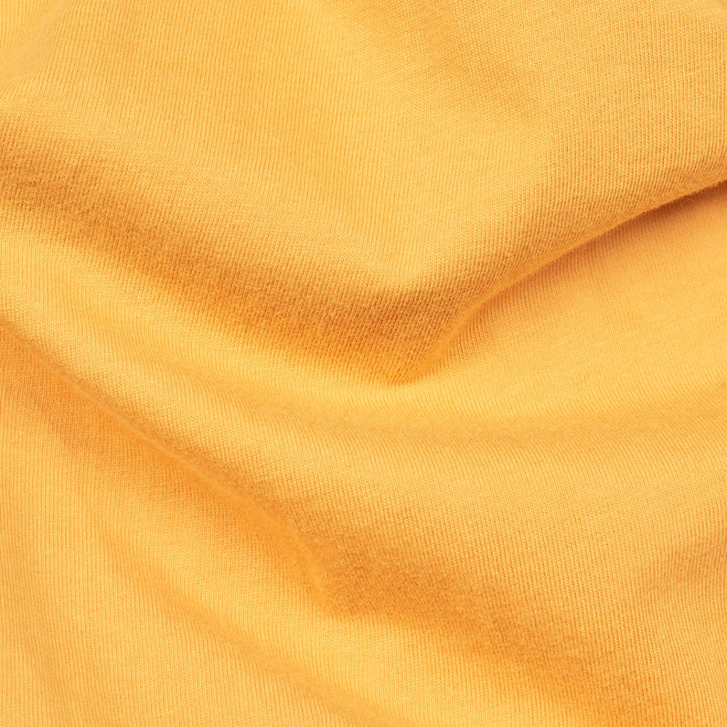 G-Star RAW® Daba T-Shirt Yellow fabric shot
