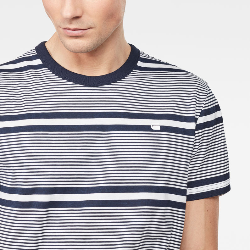 G-Star RAW® Makauri Stripe-5 T-Shirt White detail shot