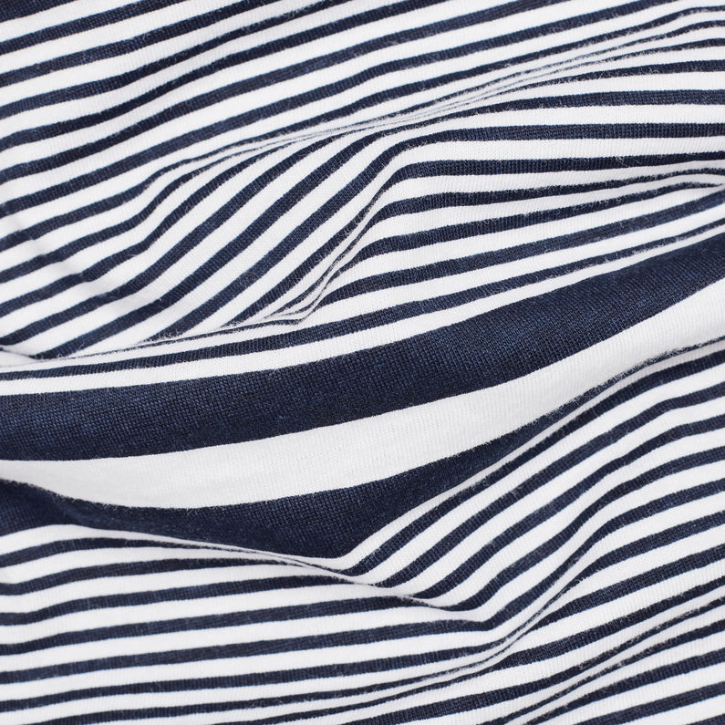 G-Star RAW® Makauri Stripe-5 T-Shirt White fabric shot