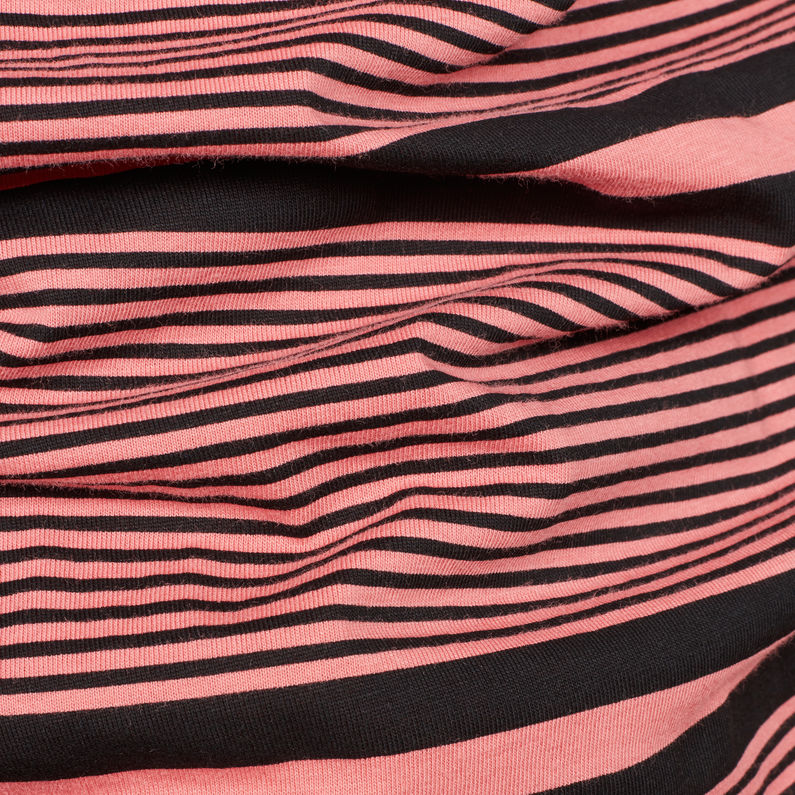 G-Star RAW® Makauri Stripe-5 T-Shirt Pink fabric shot
