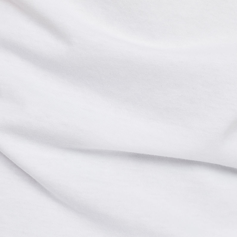 G-Star RAW® Raw Correct Korpaz Loose Long T-Shirt White fabric shot