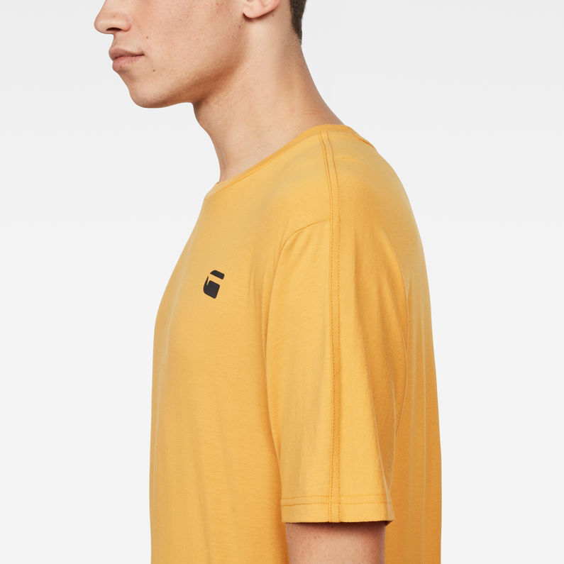 G-Star RAW® Raw Correct Korpaz Loose Long T-Shirt Yellow detail shot