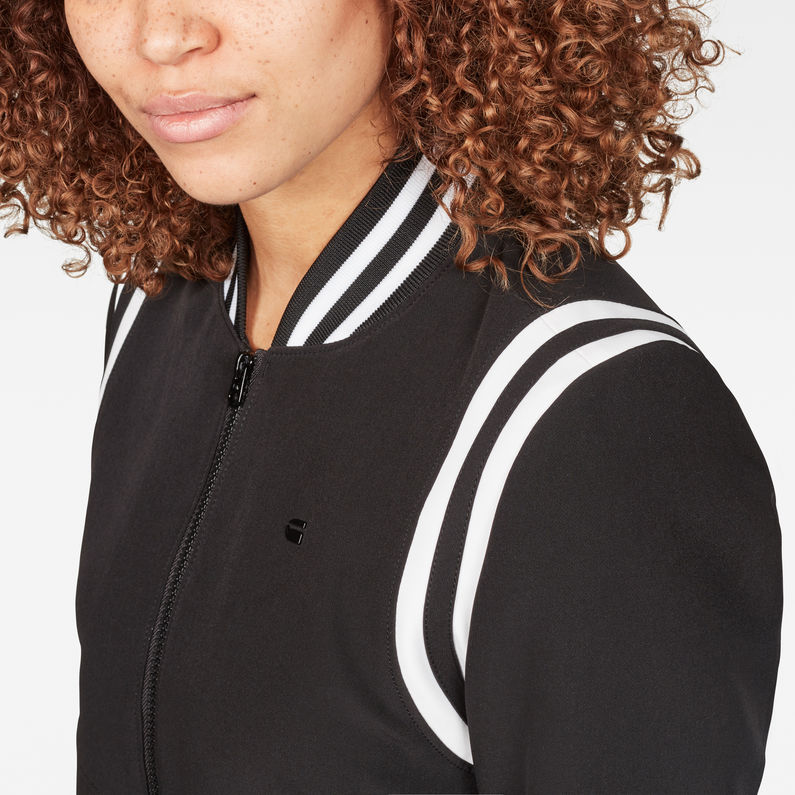 G-Star RAW® Deline Slim Bomber Schwarz detail shot